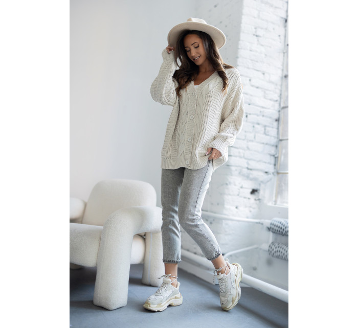 pletený svetr Beige model 20827325 - Sweet Knit