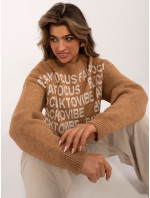 Sweter BA SW 0546.07 camelowy