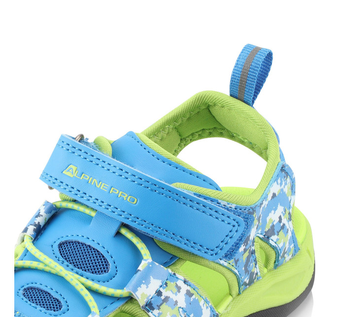 Dětské outdoorové sandály ALPINE PRO GROBO neon atomic blue