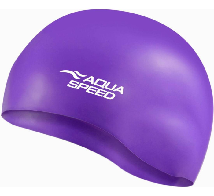 AQUA SPEED Plavecká čepice Mono Violet Pattern 09