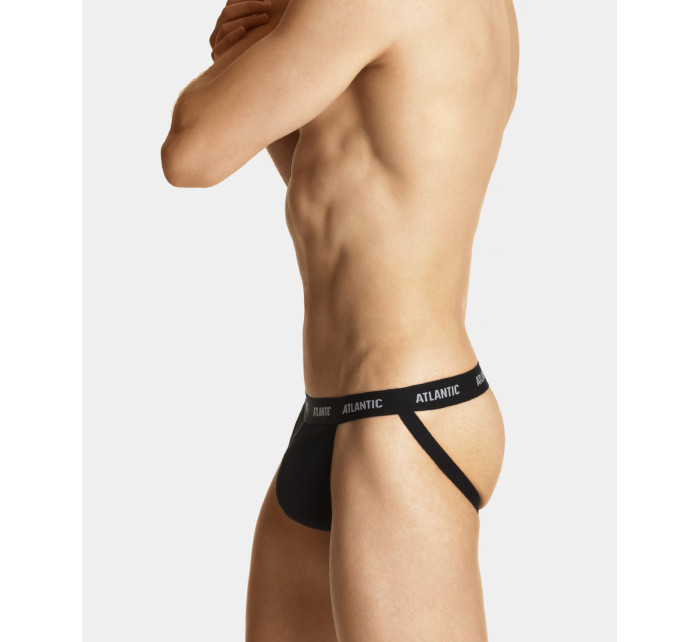 Jockstrap pánské slipy ATLANTIC - černé