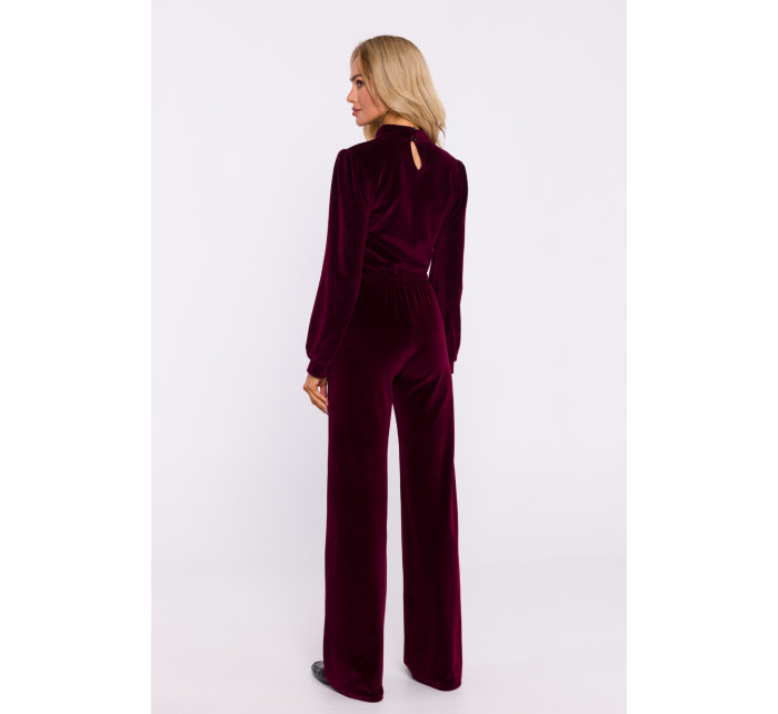 Trousers model 20677480 Maroon - Made Of Emotion