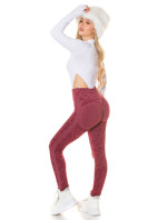 Sexy Highwaist Fitness Leggings "Leo" with Scrunch