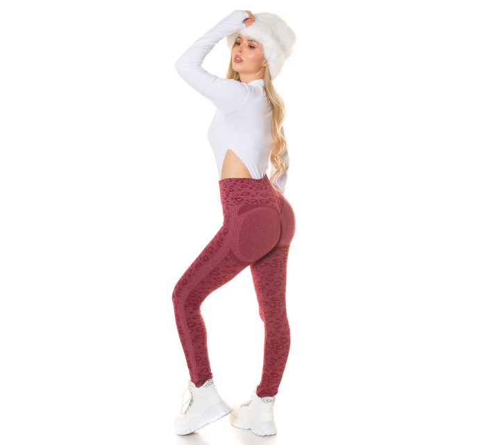 Sexy Highwaist Fitness Leggings "Leo" with Scrunch