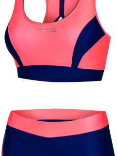 AQUA SPEED Plavky Fiona Pink/Navy Blue vzor 34