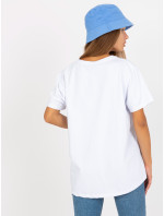 Basic bílé dámské oversized tričko