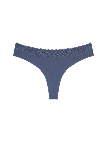 Dámská tanga Feel of Modal String - BLUE - modrá 00XX - TRIUMPH