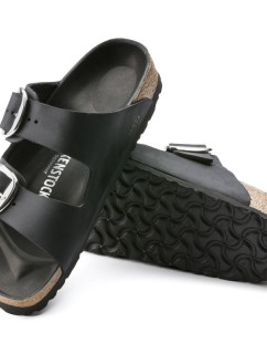 Dámské žabky Birkenstock Arizona Big Buckle Oiled Leather Black narrow (1011075) dámské