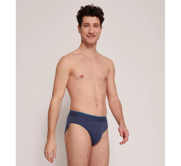 Pánské slipy EVER Airy Brief C2P - BLUE - modré M008 - SLOGGI