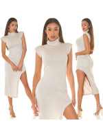 Sexy Koucla Midi-Knitdress with shoulder pads