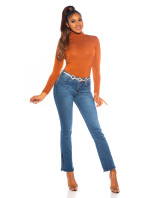 Sexy model 19615317 Jeans with Slit - Style fashion