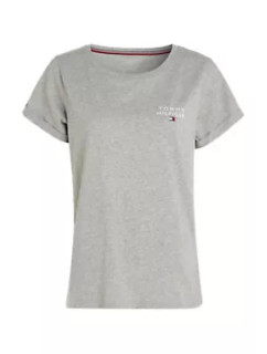 Dámské tričko TH ORIGINAL LOGO LOUNGE T-SHIRT UW0UW04525P61 šedá - Tommy Hilfiger