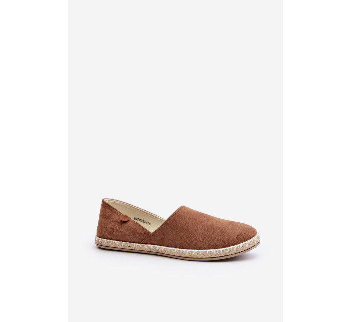 Dámské semišové espadrilky Brown Vulcano