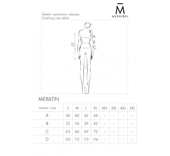 Meratin šaty D07 Červená - Merribel