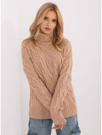 Sweter AT SW model 20463784 camelowy - FPrice