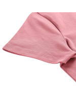 Dámské bavlněné triko ALPINE PRO GARIMA dusty rose varianta pa