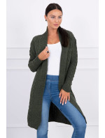 Svetr Cardigan splétá cop khaki