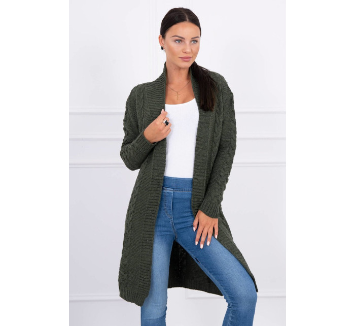 Svetr Cardigan splétá cop khaki