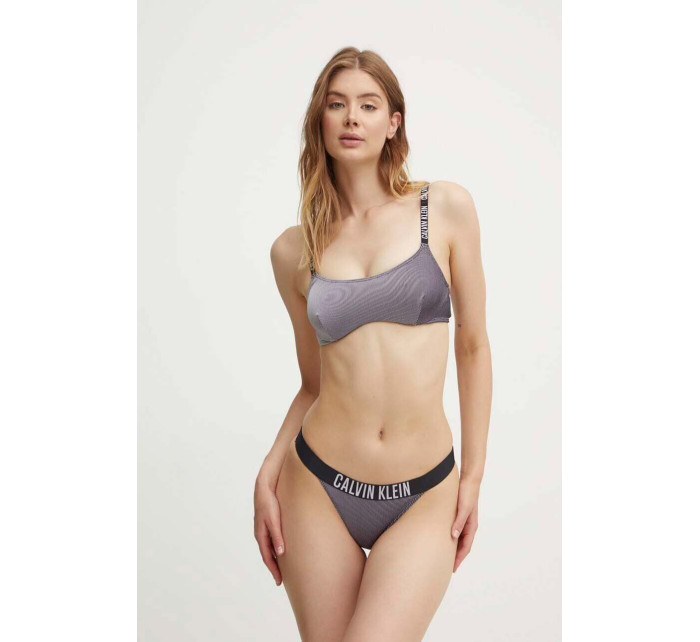 Dámská plavková podprsenka KW0KW02609 BEH černá - Calvin Klein