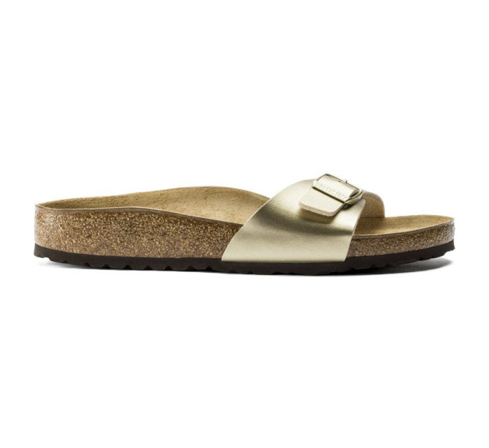 Dámské žabky Birkenstock Madrid Birko-Flor Gold regular wide (1016106) dámské