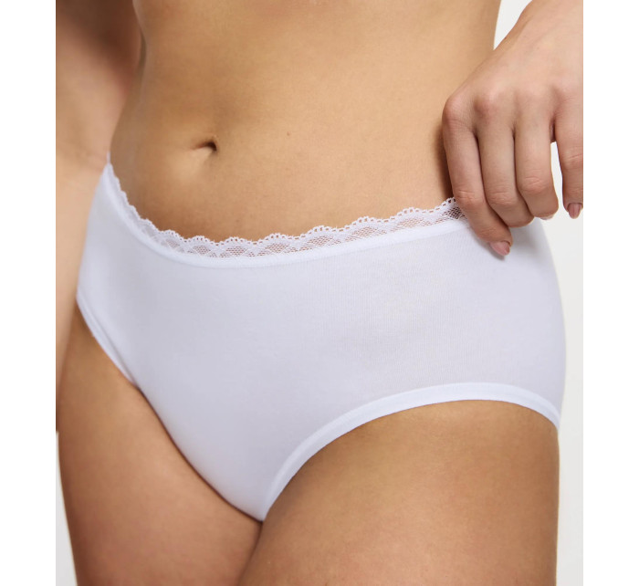 Dámské kalhotky Feel Of Cotton Midi - WHITE - bílé 0003 - TRIUMPH