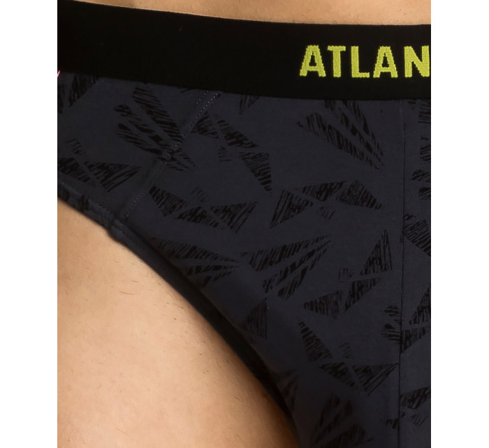 Pánské sportovní slipy ATLANTIC 3-PACK - grafit, tmavá limetka, černá