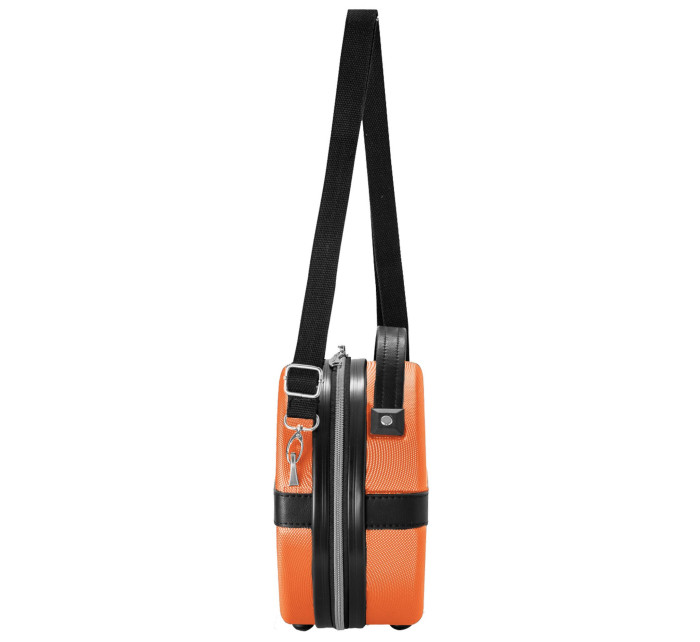 Toaletní taška Semiline ABS+PU T5675-1 Orange/Black 14 palců