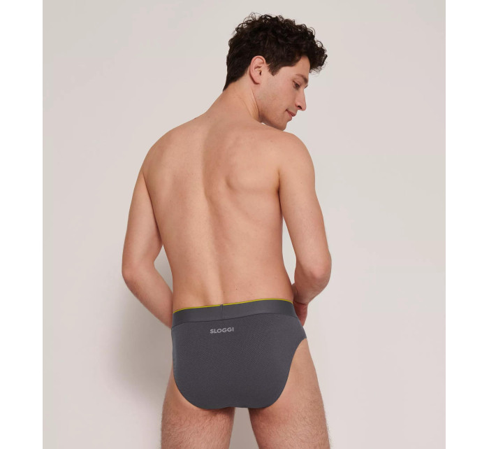 Pánské slipy EVER Airy Brief C2P - BLACK - černé M014 - SLOGGI