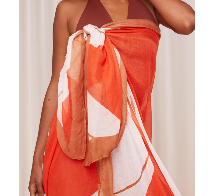 Dámské pareo Beach MyWear Pareo pt - ORANGE - oranžové M017 - TRIUMPH