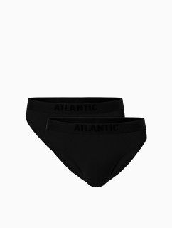 Pánské bambusové slipy ATLANTIC 2Pack - černé 