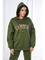 Zateplený set L'Amour khaki