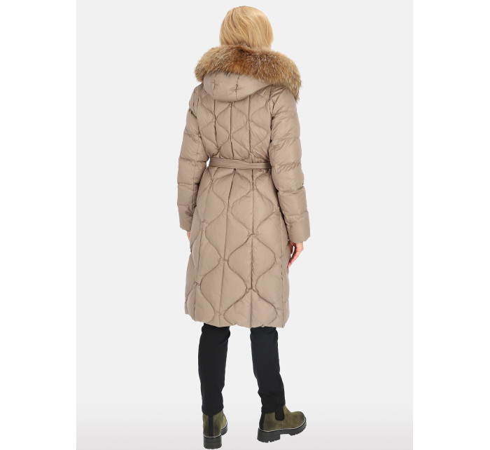 PERSO Coat BLH241012FXR Béžová barva