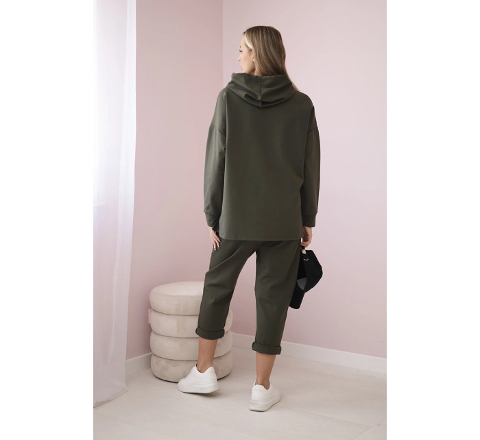 Souprava Punto Milano Winter Hoodie + kalhot khaki