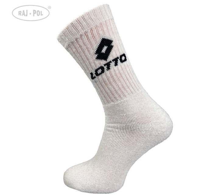 Raj-Pol Ponožky 3Pack Frotte Lotto White