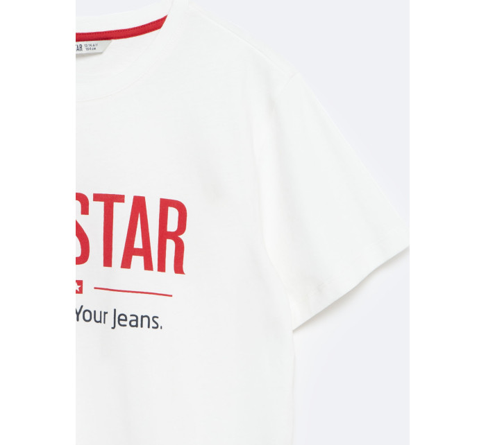 Tričko Big Star 152058 100 Off White 100