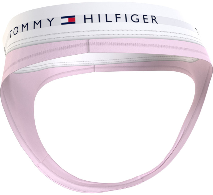 Dámská tanga LOGO WAISTBAND THONG UW0UW03835TOG světle růžová - Tommy Hilfiger