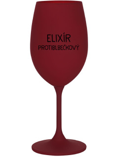 ELIXÍR PROTIBLBEČKOVÝ - bordo sklenice na víno 350 ml