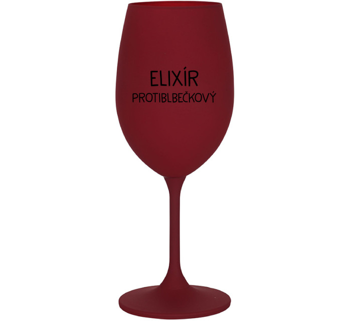 ELIXÍR PROTIBLBEČKOVÝ - bordo sklenice na víno 350 ml