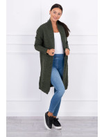 Svetr Cardigan splétá cop khaki