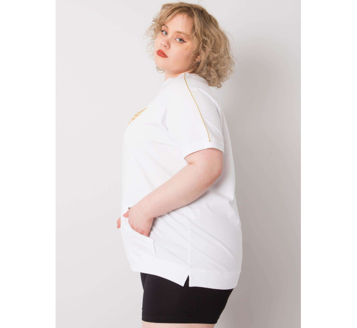 Dámská bílá halenka plus size