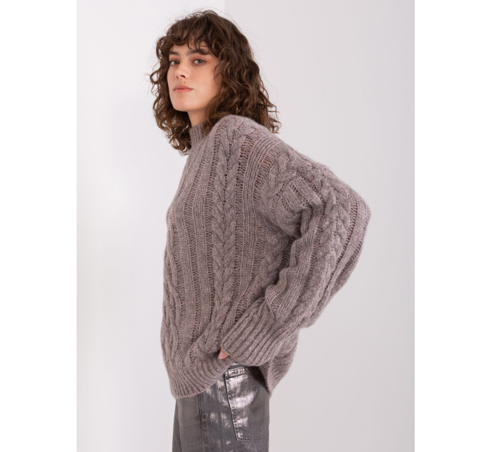 Sweter AT SW  ciemny szary model 19014650 - FPrice