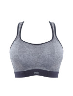 Sportovní podprsenka 7341B  Non Wired Bra charcoal marl šedá - Panache