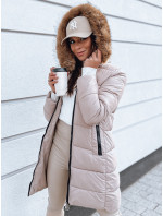 MICO dámská prošívaná zimní bunda, camel, Dstreet TY3963
