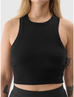 Dámský crop top slim 4F - černý