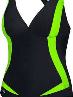 AQUA SPEED Plavky Greta Black/Green Pattern 01