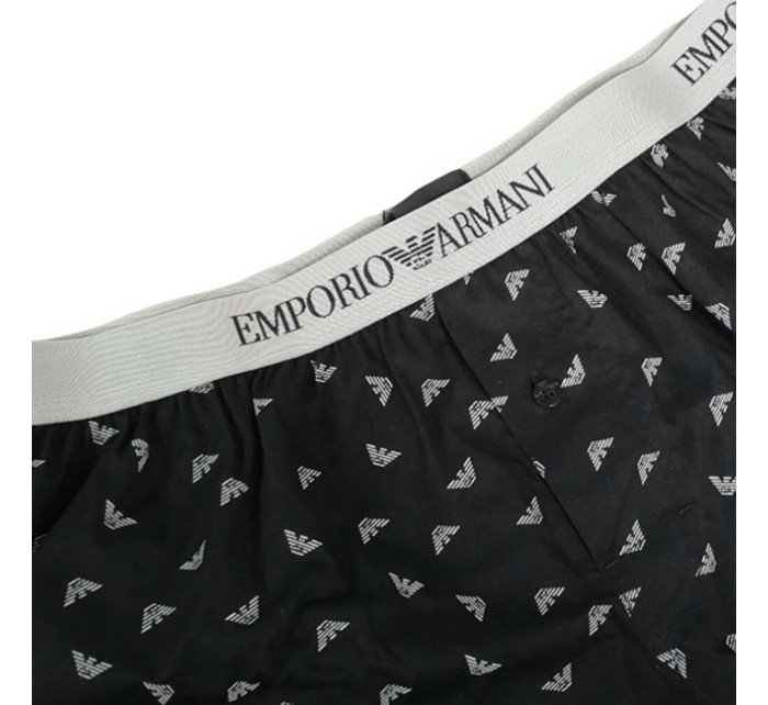 Pánské trenýrky 110991 4R576 35221 černé s potiskem - Emporio Armani