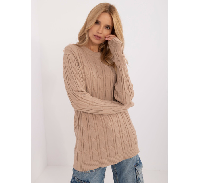 Sweter AT SW model 20463681 camelowy - FPrice