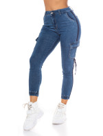 Trendy Highwaist Cargolook Jeans