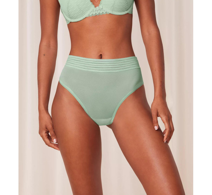 Dámské kalhotky Tempting Sheer Highwaist String - GREEN - zelené 7786 - TRIUMPH