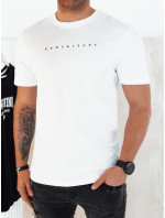Pánské tričko s potiskem bílé Dstreet RX5475